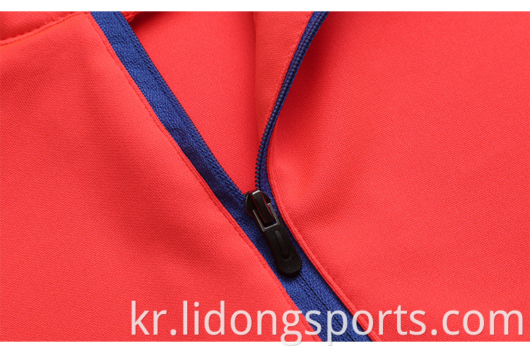 OEM Customize Unisex 조깅 스포츠 셔츠 고품질 트랙복 세트 하프 지퍼 스포츠웨어